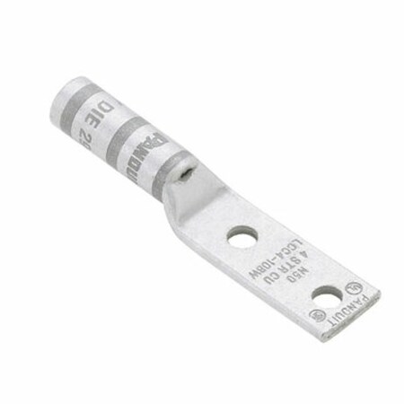 Panduit Two-Hole Compression Lug, 350 kcmil Max, Long Barrel, Copper, Blue LCCX350-38D-6
